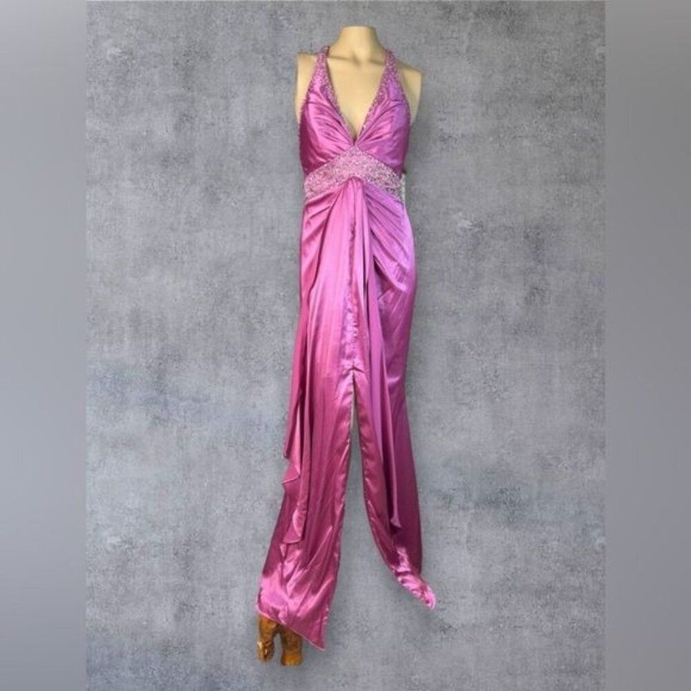 GIGI Designs Beaded Formal Gown – Perfect for Prom or Pageant